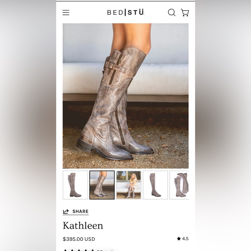 Bed Stu Tall Boot **WORN ONCE**
